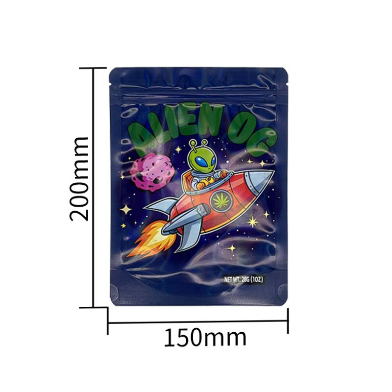 Airtight Pineapple Express Skull 1oz Mylar Bags